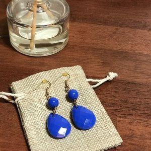 SOLD OUT** Cobalt Drop Dangle Earrings